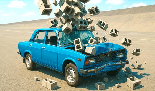 Game Screenshot Bimka is an abandoned city with destruction online