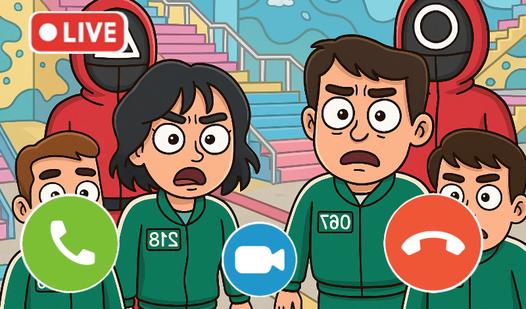 Game Screenshot Squid Calls Game: Chat Prank, Video Call, Live