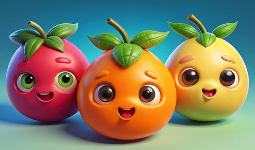 Game Screenshot Drop Merge Fruit Characters