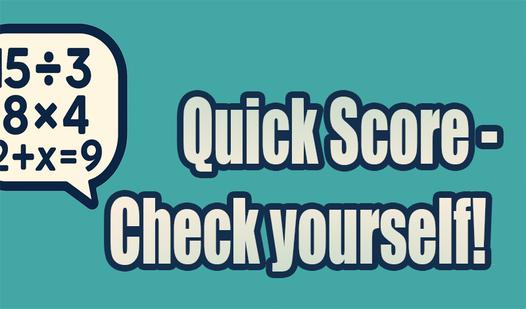 Game Screenshot Quick Score - Check yourself!