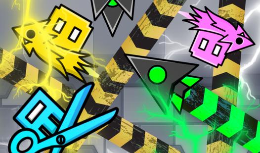 Game Screenshot Crash Test in Geometry Mod! - Hydraulic Press!