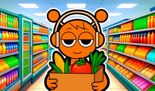 Game Screenshot Sprunki Supermarket Simulator