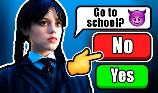 Game Screenshot Chat with Wednesday