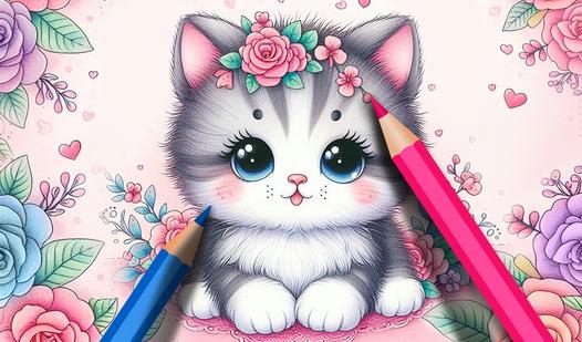 Game Screenshot Color by Number: Coloring Book for Girls