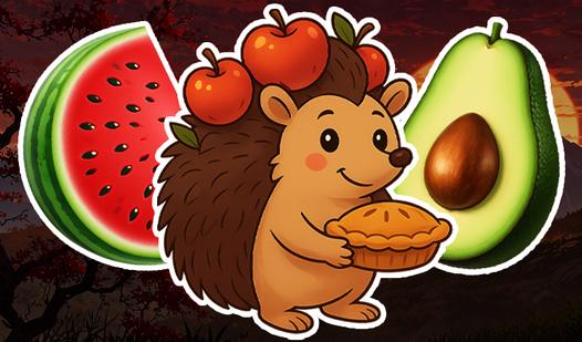 Game Screenshot Connect Fruits - Hedgehog Adventures