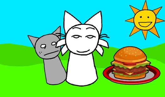 Game Screenshot Sprunked: Cook burgers