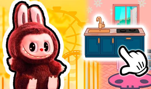 Game Screenshot Labubu Toca. The world of toys!