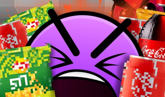 Game Screenshot Destroy CHIPS, COLA, and FOOD in Geometry Mod!