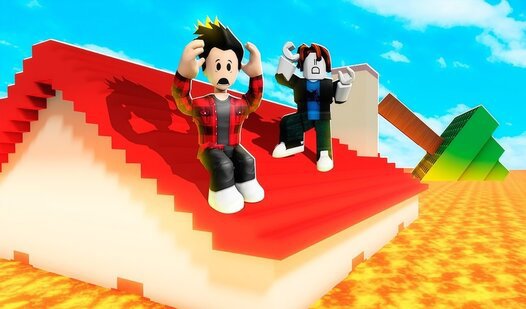 Game Screenshot Obby Online: The Floor is Lava at School