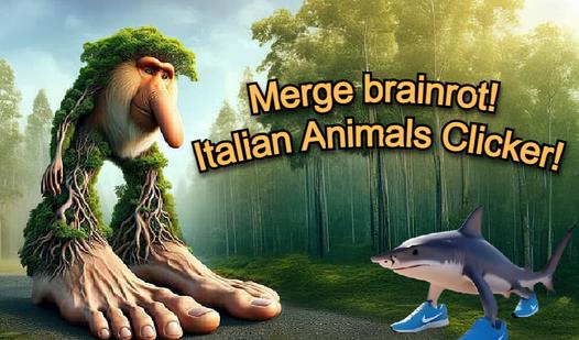 Game Screenshot Merge brainrot! Italian Animals Clicker!