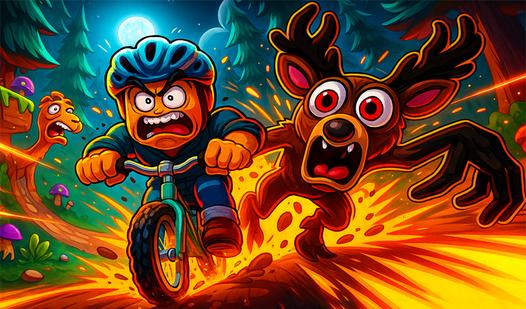 Game Screenshot 99 Nights in the Forest: Bike Survival