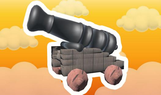 Game Screenshot Naval battle. Guns, ships, cannonballs.