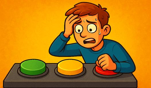 Game Выбери правильную кнопку чтобы выжить