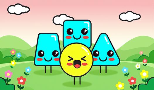 Game Screenshot Cute Shapes