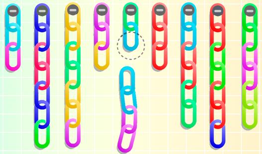 Game Screenshot Цепи Сортировка