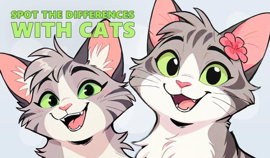 Game Screenshot Spot the differences with Cats