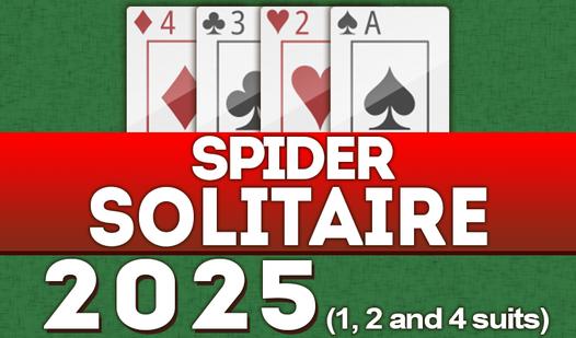 Game Screenshot Spider Solitaire 2025 (1, 2 and 4 suits)