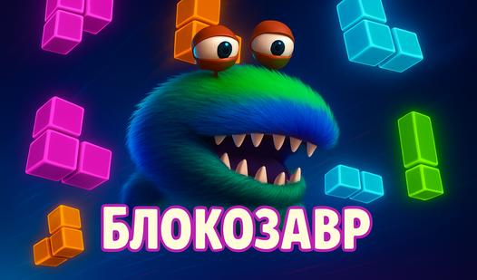 Скриншот игры Блокозавр