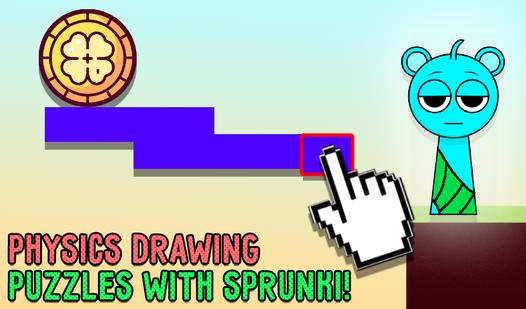 Game Screenshot Physics drawing puzzles with Sprunki!