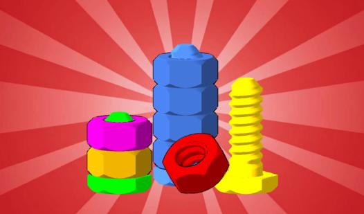 Game Screenshot Nuts and bolts: color sorting