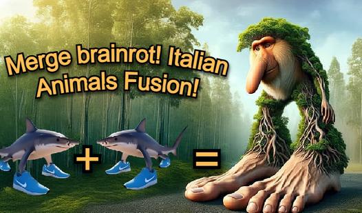 Game Screenshot Merge brainrot! Italian Animals Fusion!