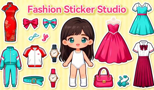 Game Screenshot Fashion Sticker Studio