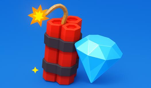 Game Screenshot Пещера, драгоценности и динамит