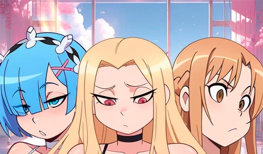 Game Screenshot Anime waifu clicker