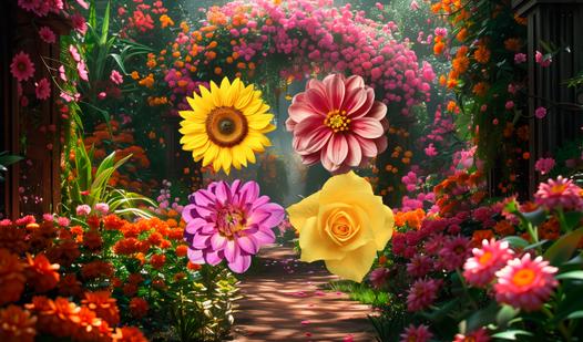 Game Connect flowers and collect bouquets