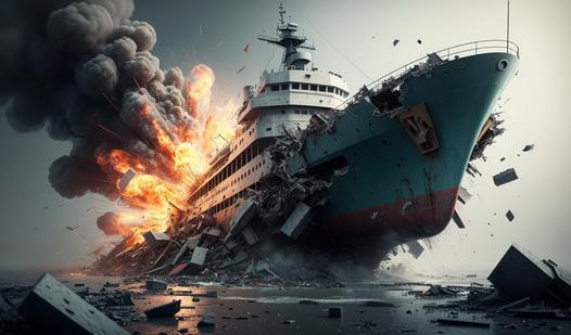 Game Naval battle. Torpedoes. Submarine.