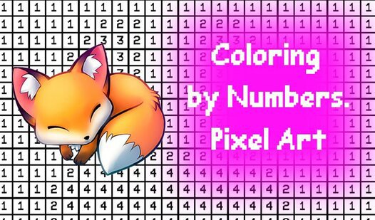 Game Coloring by Numbers. Pixel Art