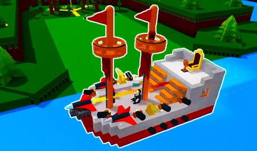 Game Построй корбаль: Прямиком в обби брейнрот-короблей