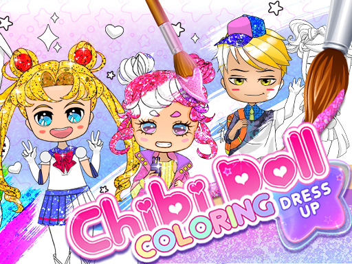 Game Screenshot Chibi Doll Coloring & Dress Up