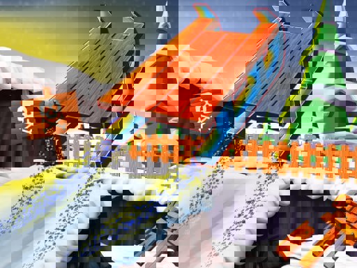 Game Screenshot Snow Rider 3D nostalgia