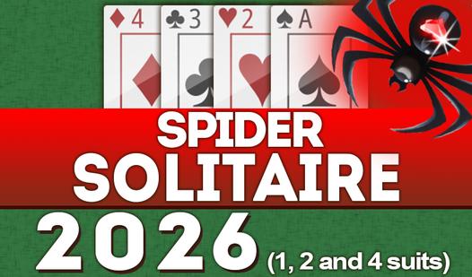 Game Screenshot Spider Solitaire 2026 (1, 2 and 4 suits)