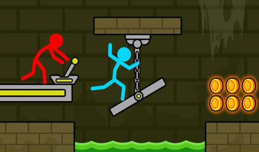 Game Screenshot Fire and Water: Stick Adventures