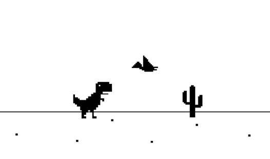 Game Screenshot Google динозаврик