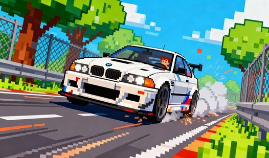 Game Screenshot Epic PSX Panel Racing!