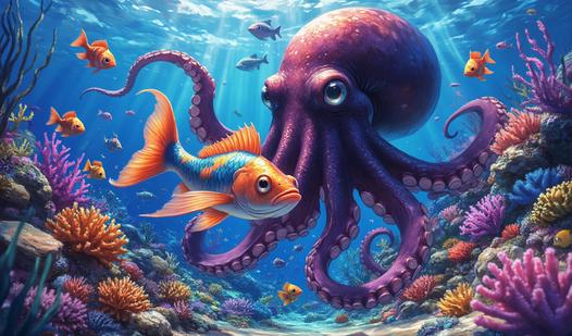 Game Screenshot Страшные рыбки на глубине