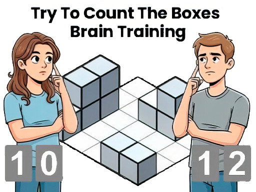 Game Screenshot Try To Count The Boxes Brain Training