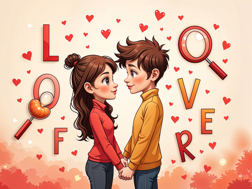 Game Screenshot Valentines Hidden Alphawords