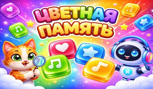 Game Screenshot Цветная Память