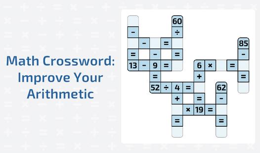 Game Screenshot Math Crossword: Improve Your Arithmetic