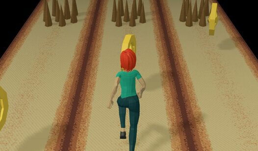Game Screenshot The runner on the track