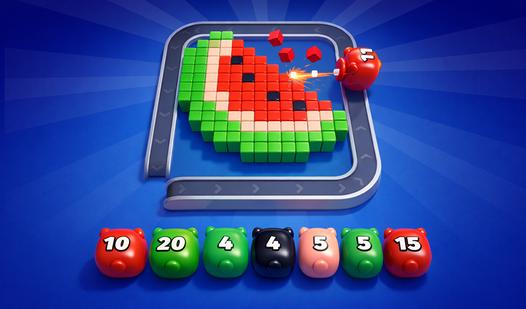 Game Screenshot Pixel Flow: Color Blast