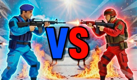 Game Screenshot War of the Red and Blue Soldiers: Shooter