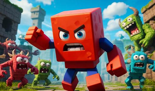 Game Screenshot Cube Fighting Evil Monsters