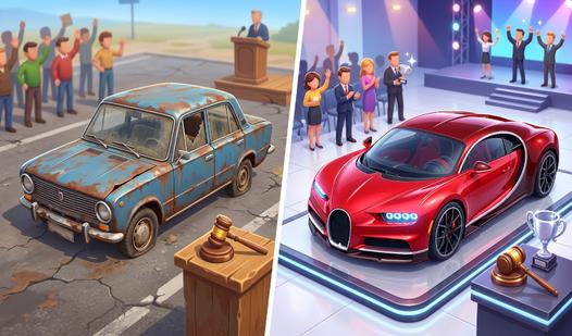 Game Screenshot Merge Car Auction 3D!