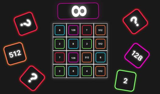 Game Screenshot Неон 2048