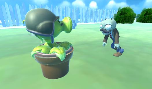 Game Screenshot Plants vs Zombie 3D: Shooter
